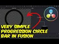 How To Create A Very Simple Progression Circle Bar In Fusion Davinci Resolve Part 1