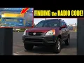 HOW to UNLOCK YOUR STEREO WITHOUT the DEALERSHIP 2003 2nd Gen Honda Crv