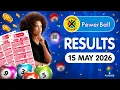 Powerball Results 15 May 2026
