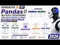 Multiple Pandas DataFrames for Data Science GenAI Append Concat Merge Align 2026 GENAI 07