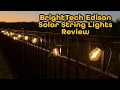 Brightech Ambience Pro Solar Powered Outdoor String Lights 27 ft 1W Soft White