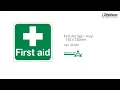 First Aid Sign Vinyl 150 x 150mm SF3001