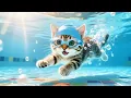 Download Lagu Kitten Rescues Drowning Hamster After Swim Lesson#cute#cat #funny #love #animals #viralvideo #kitten