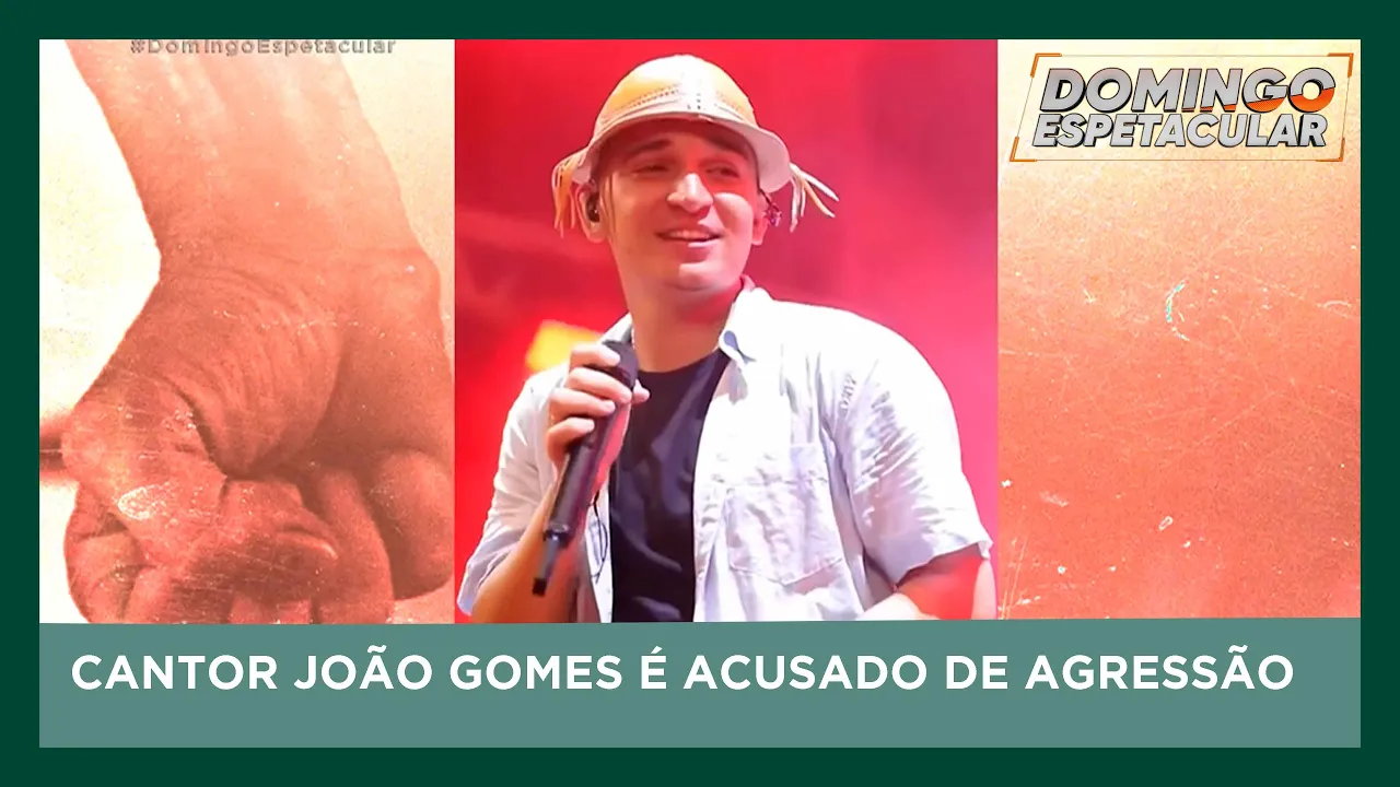 Cantor João Gomes é acusado de agressão | Domingo Espetacular