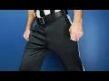 Official Review Smitty Performance Poly Spandex Ultra Tapered Fit Black Football Referee Pants