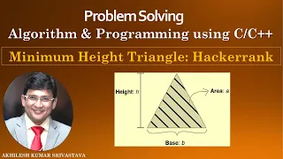 Minimum Height Triangle Hackerrank Mathematics Problem and Solution in