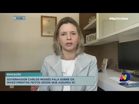 Karina Manarin: em visita a Criciúma, Carlos Moisés fala sobre aumento de salário para professores