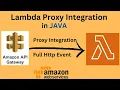 Lambda Proxy Integration API gateway lambda proxy integration Proxy integration