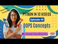 Python in 10 s OOPS Inheritance Polymorphism encapsulation Abstraction Ep-10