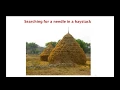 15 1 Needle in a haystack 17 mins
