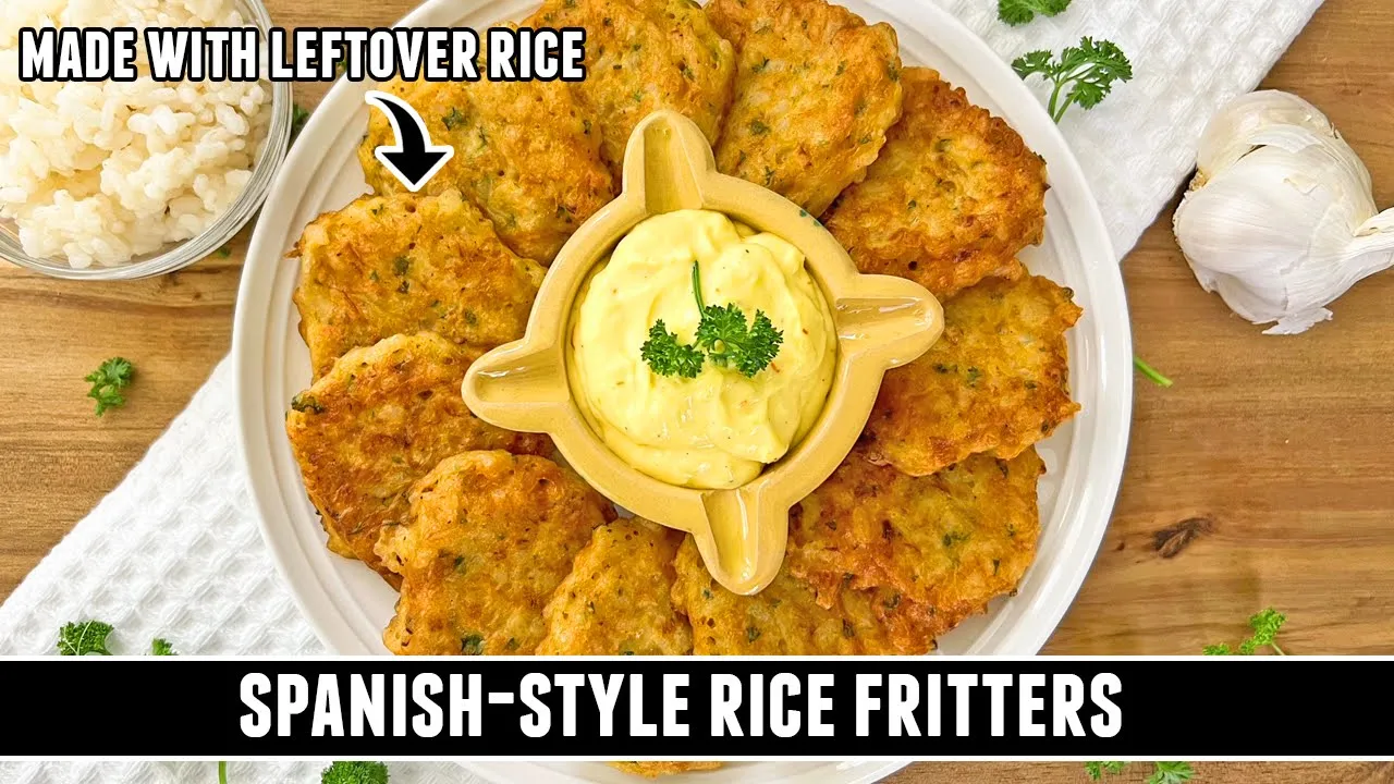 Got Leftover Rice? Make these AMAZING Fritters   Spanish-Style Recipe