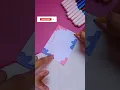 Part-1 Easy paper craft making name slip for notebook