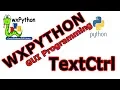 How To Create TextControl In wxPython