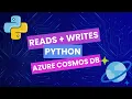 Azure Cosmos DB Python Basics Creating and Reading Documents
