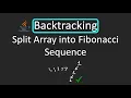 LeetCode - 842 Split Array into Fibonacci Sequence Backtracking Java