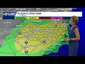Flash flood risk late Friday isolated severe storms possible too in North Carolina