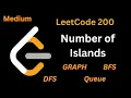 Graph-11 Number of Islands LeetCode 200 DFS and BFS Graph Traversal Explained