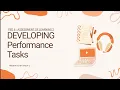 Developing Performance Task - Group 2