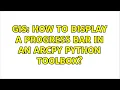 GIS How to display a progress bar in an arcpy python toolbox