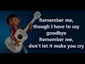 Remember Me OST COCO (With Lyrics) - Miguel feat Natalia Lafourcade