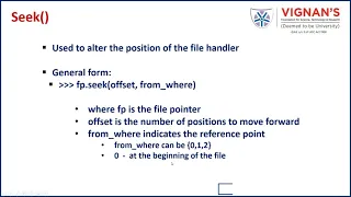 Python File Operations Seek and Tell