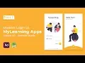 Modern MyLearning Login UI Design - Adobe XD to Android Studio Tutorial Part I