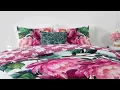 Textured Floral Elegance Bebejan 5-Piece Reversible Comforter Set