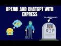 Build Your Own ChatGPT AI App in JavaScript Express OpenAI Machine Learning 2023