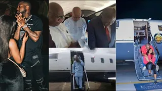billionaire circle davido and his family groove in his fathers private jet