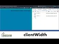 JavaScript DOM Compare clientWidth and innerWidth