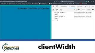 JavaScript DOM Compare clientWidth and innerWidth