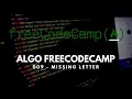 ALGO CHALLENGE FREECODECAMP - 009