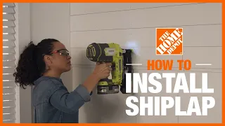 How to Install Shiplap The Home Depot
