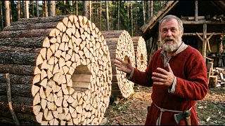 You ve Been Stacking Firewood Wrong Your Entire Life This Free Method Cuts Drying Time in Half