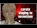 Carats singing for SEVENTEEN (Be The Sun Tour in Seoul)