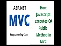 How java script executes C sharp public method in c in asp net
