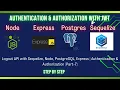 Logout API with Sequelize Node PostgreSQL Express Authentication Authorization Part-7