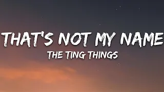 Download The Ting Tings - That's Not My Name (Lyrics) MP3