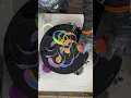 This neon color combo has so far produced 5 paintings with 5 more to go
