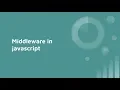 Tutorial Writing your own middleware framework in javascript