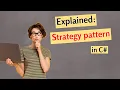 Understand The Strategy Pattern with C examples