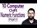 Numeric functions part 1 10 class computer chapter 5