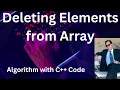 Deleting Element from Array in C Part-4 Delete Operation on Array Data structure in C