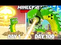 Download Lagu I Survived 100 Days as a NUCLEAR WORM in HARDCORE Minecraft