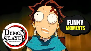 demon slayer funny moments part 1 eng dub 15 subs