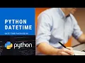 Python DateTime usage Python beginners Python basics Python 3 9