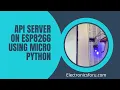 API Server on ESP8266 Using Micro Python Electronics For You DIY Project