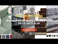 Don t Buy Waterproof Sofa Covers For Pets Anti Slip Before Watching This - Stretch Couch Cushion Sl