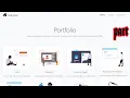 Create portfolio with html css bootstrap 4 and jquery