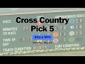 Cross Country Pick 5 Horse Racing Picks and Analysis for Belmont At The Big A and Monmouth On May 11